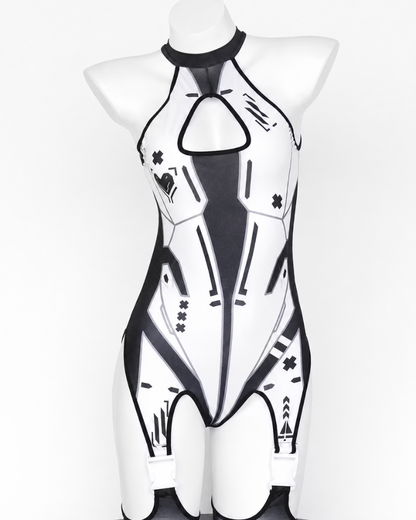 Cyberpunk Futuristic Cut-out Bodysuit