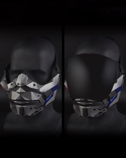 Cyberpunk Futuristic Cosplay Half Face Mask