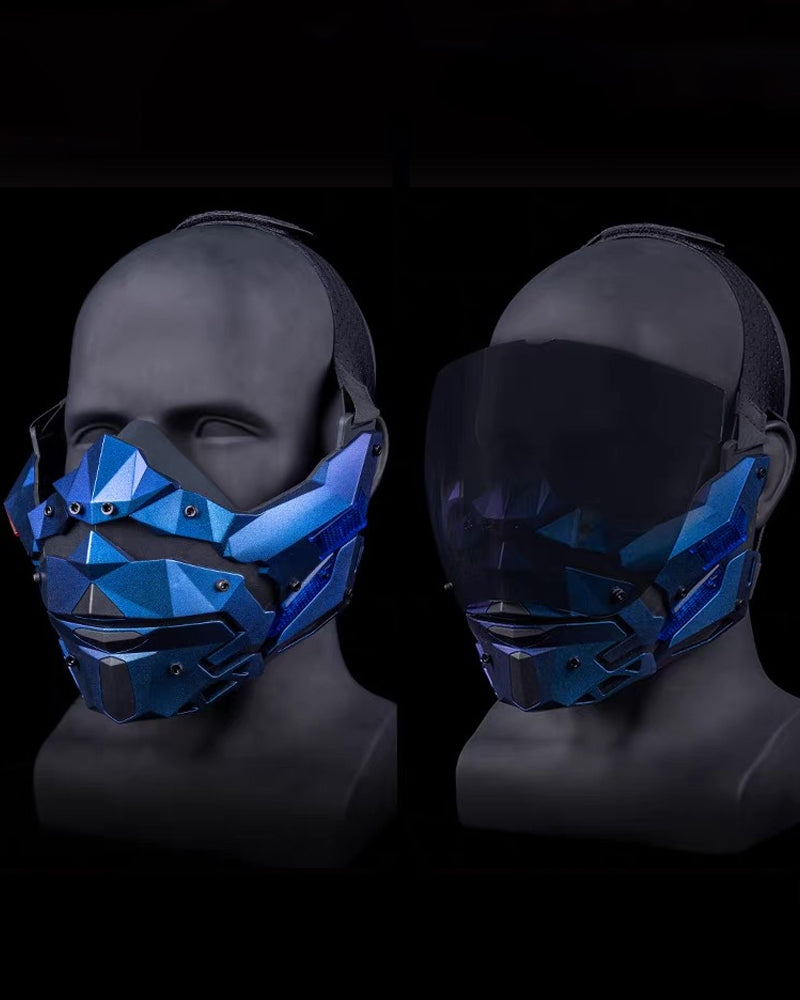 Cyberpunk Futuristic Cosplay Half Face Mask