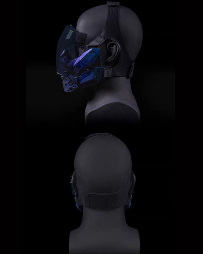 Cyberpunk Futuristic Cosplay Half Face Mask