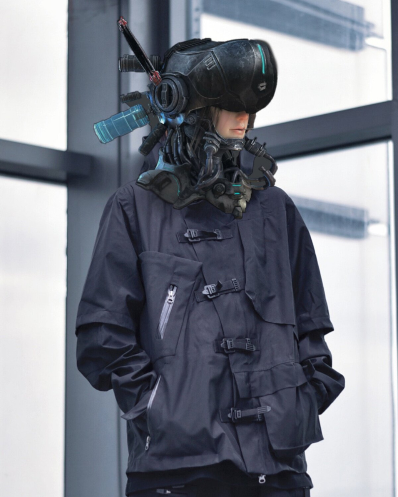 Cyberpunk Functional Waterproof Detachable Sleeves Jacket