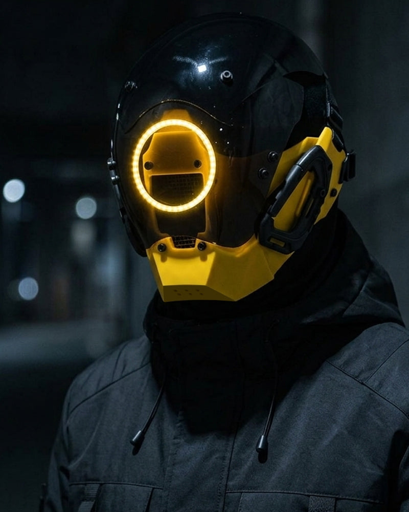 Cyberpunk Futuristic Mechanical Cosplay Full Face Mask