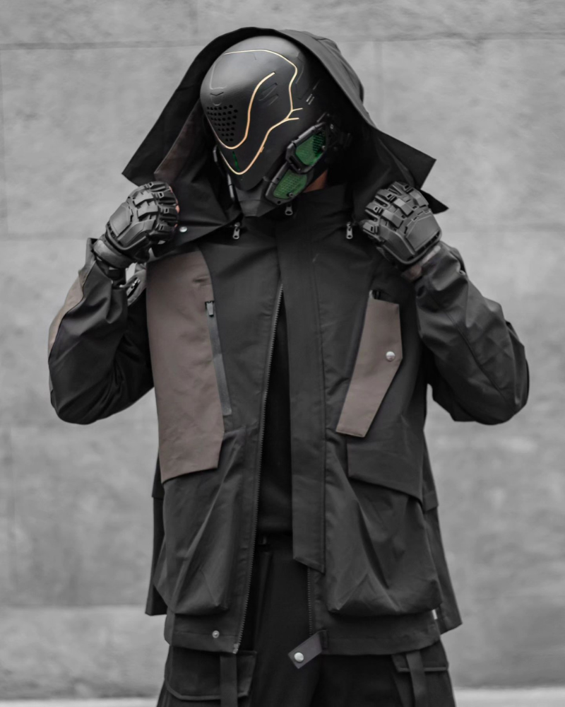 Mech Helmet Color Mech Ares Futuristic Cyberpunk Helmet – Techwear Official