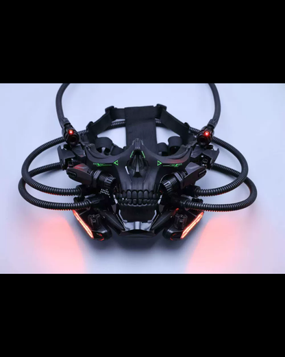 Cyberpunk Tactical Sci-Fi Cosplay Luminous Skull Mask