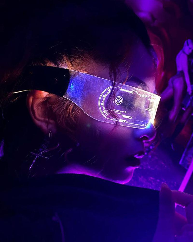 goggles cyber goth Fairy Tale LED Glasses – Techwear Official