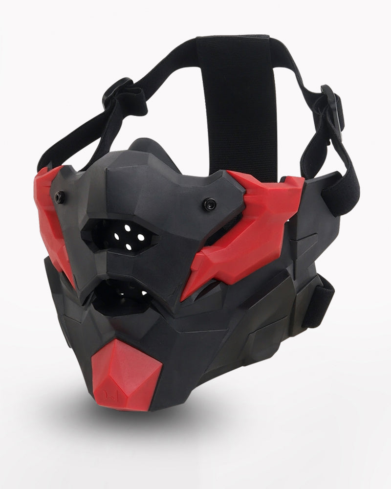 Cyberpunk Breathable Silicone Mechanic Cosplay Half Face Mask