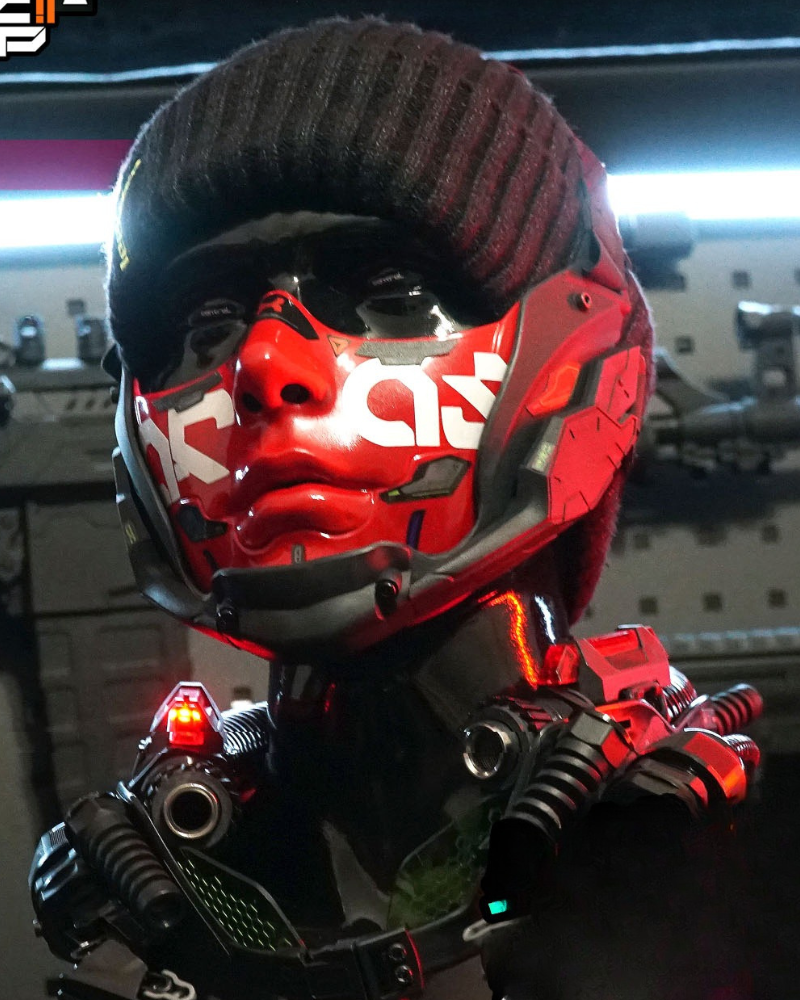 Cyberpunk Cosplay Half Face Mask