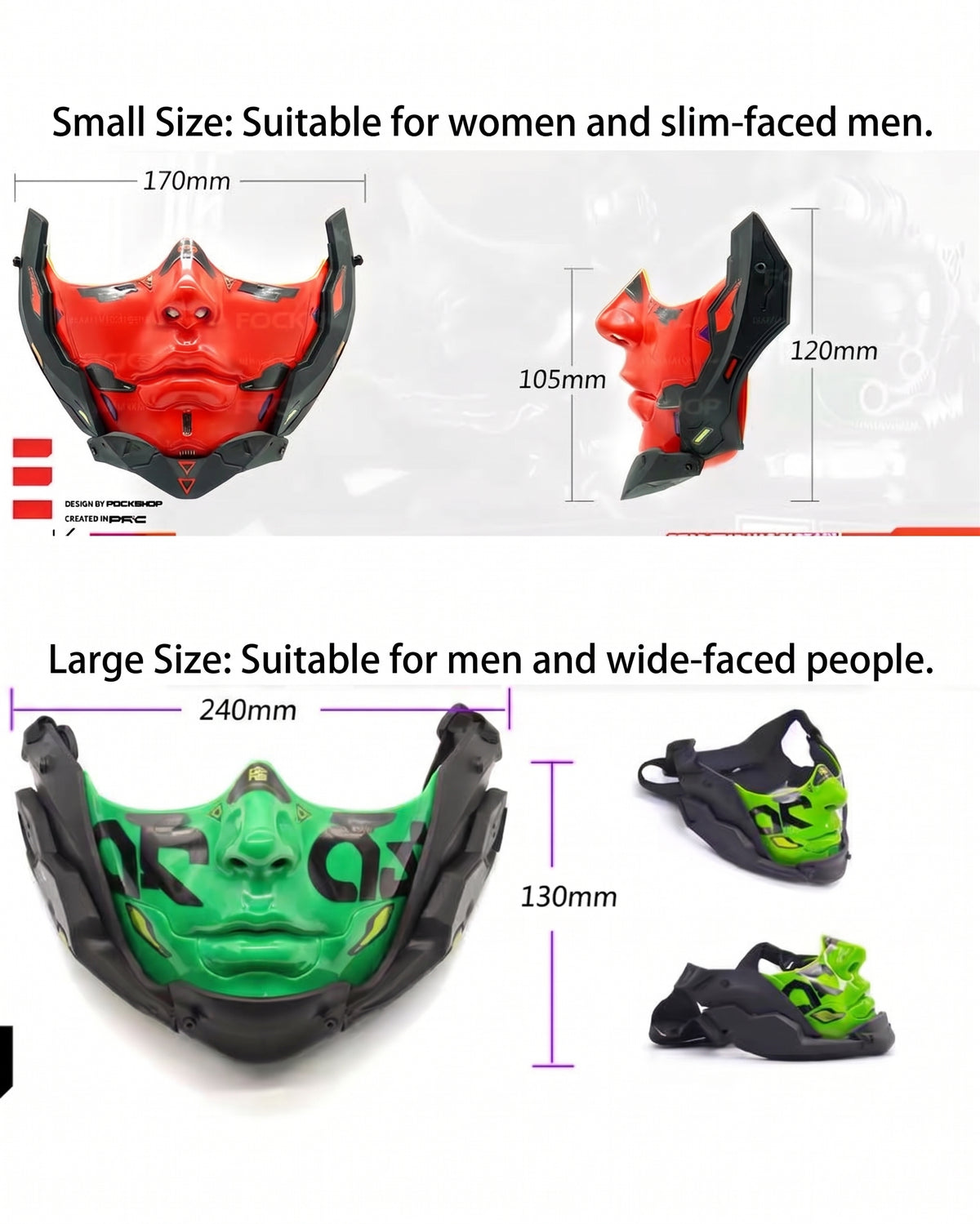 Cyberpunk Cosplay Half Face Mask