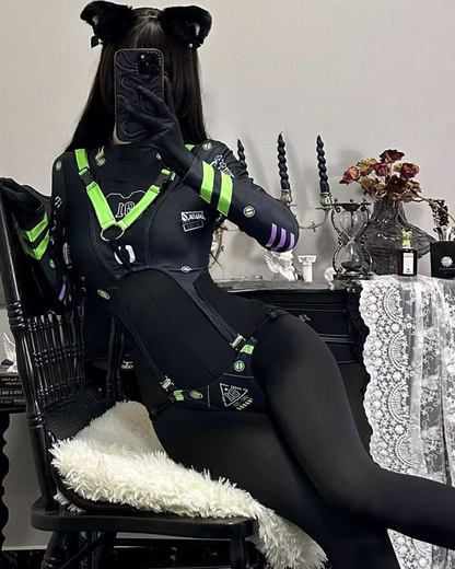 Cyberpunk Cut-out Bodysuit