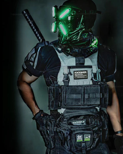 Cyberpunk Futuristic Sling Chest Bag