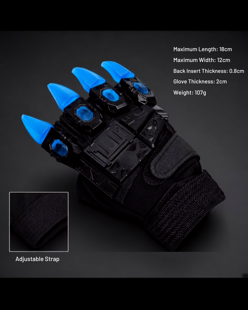Cyberpunk Mecha-Tech Armor Finger Gloves