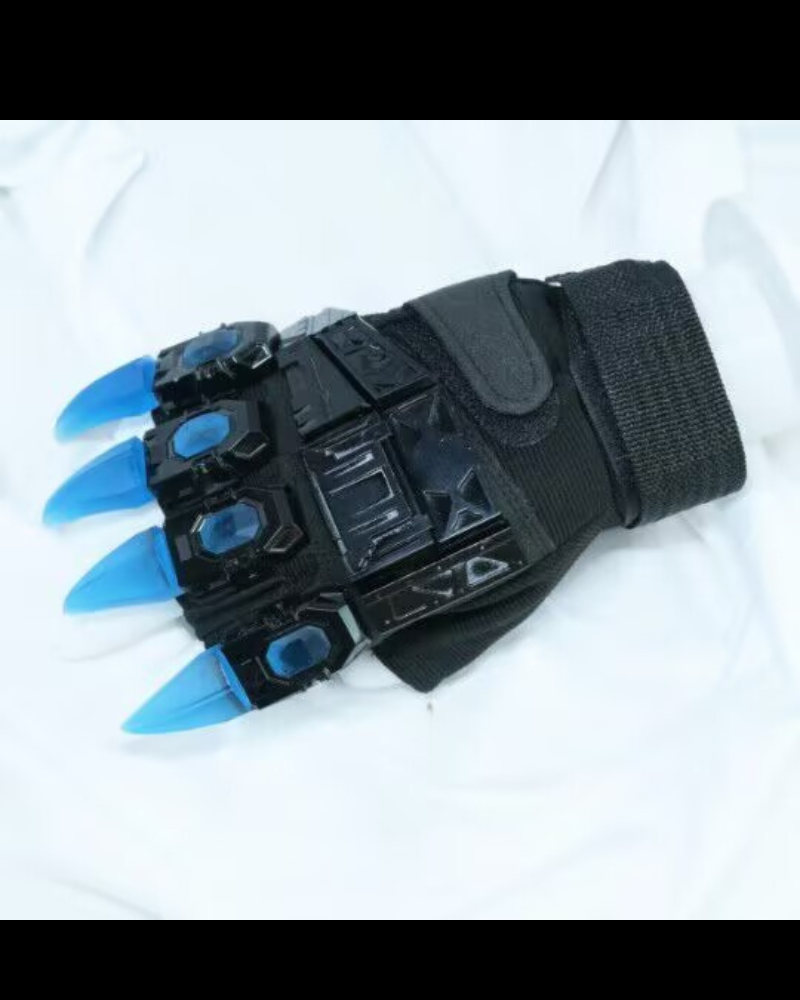 Cyberpunk Mecha-Tech Armor Finger Gloves