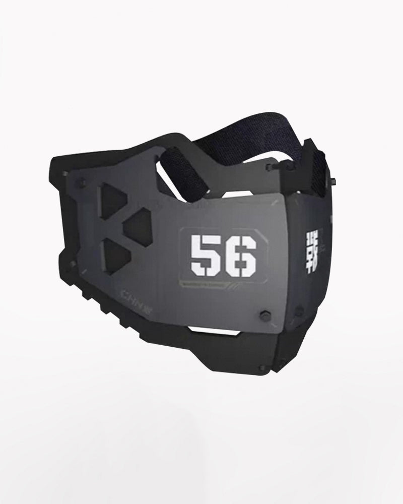 Cyberpunk Mechanical Futuristic Visor Mask and Neck Gaiter