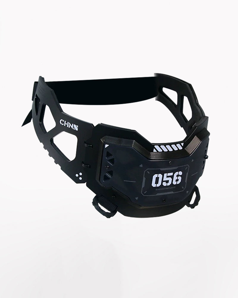 Cyberpunk Mechanical Futuristic Visor Mask and Neck Gaiter
