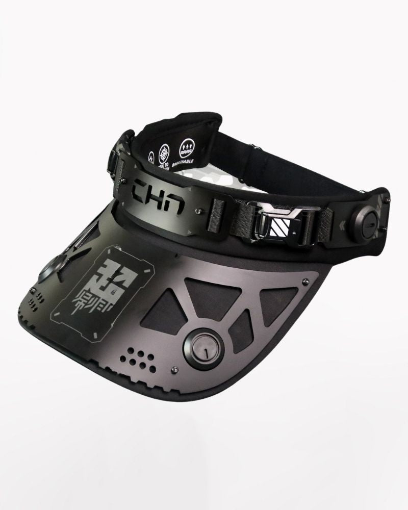 Cyberpunk Mechanical Futuristic Visor Mask and Neck Gaiter