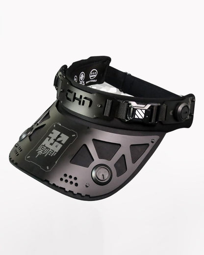 Cyberpunk Mechanical Futuristic Visor Mask and Neck Gaiter