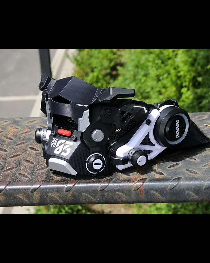 Cyberpunk Mesh Half Face Mask