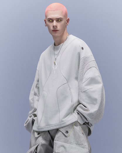 XIPHEVIL Cyberpunk Outfits High-Street Crewneck Sweatshirt