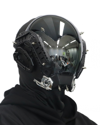 Cyberpunk Party Rivet Helmet Mask