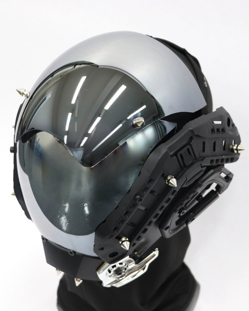 Cyberpunk Party Rivet Helmet Mask