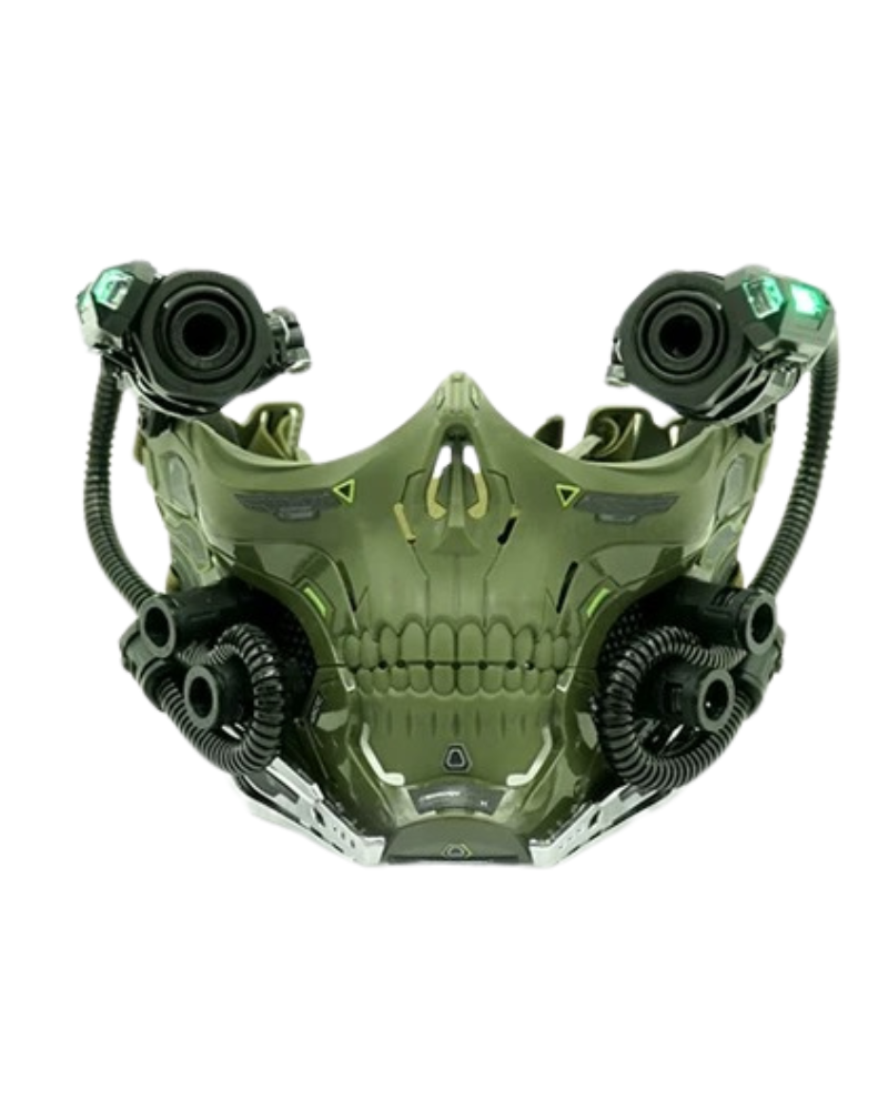 Cyberpunk Skull Half Face Mask