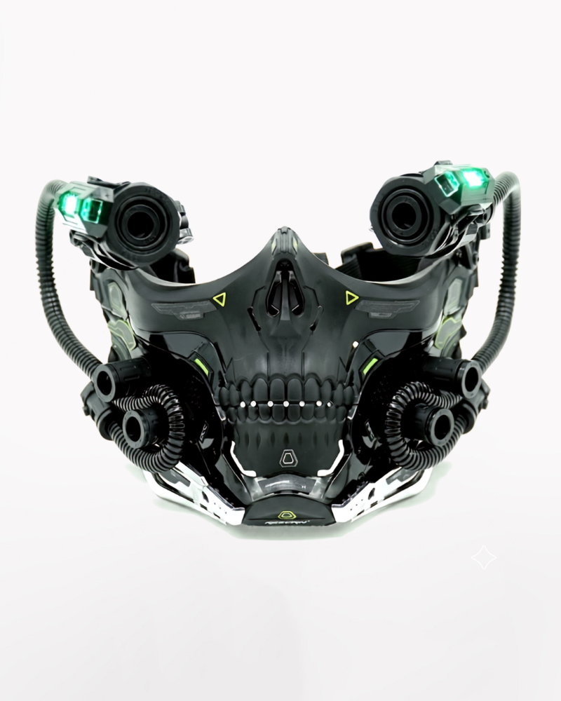 Cyberpunk Skull Half Face Mask