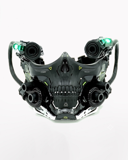 Cyberpunk Skull Half Face Mask