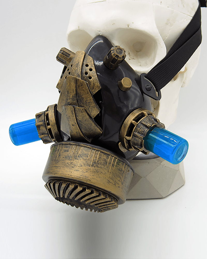 Cyberpunk Steampunk Glow Goggles And Mask (Sold Separately)