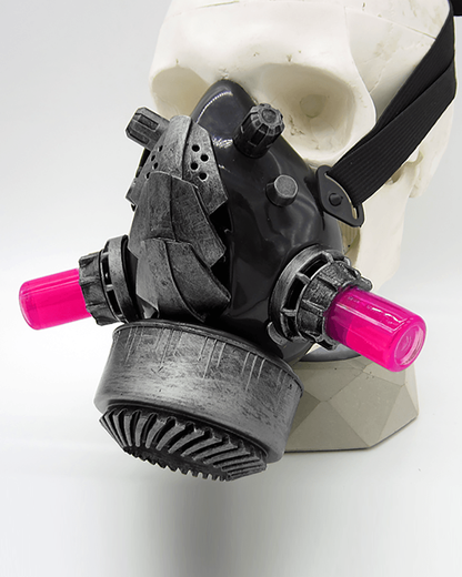 Cyberpunk Steampunk Glow Goggles And Mask (Sold Separately)