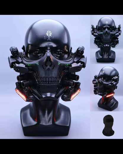 Cyberpunk Tactical Sci-Fi Cosplay Luminous Skull Mask