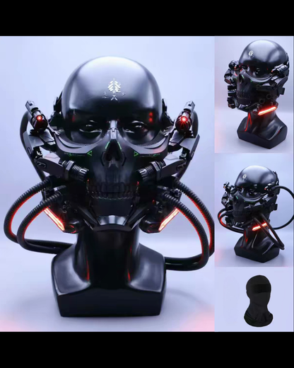 Cyberpunk Tactical Sci-Fi Cosplay Luminous Skull Mask