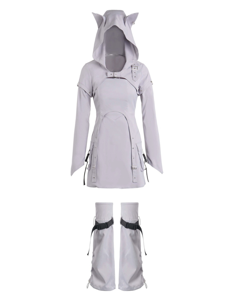 Sirius Future Warrior Cargo Skirt Jacket Shorts Set (Sold Separately)