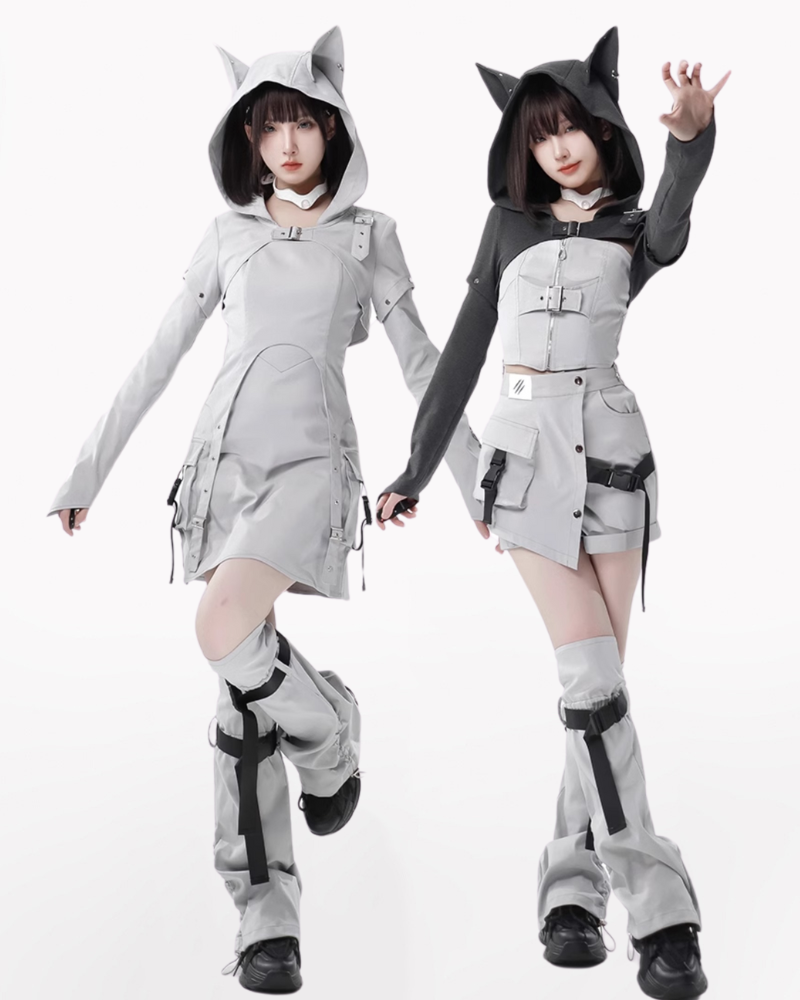 two piece skirt set，cargo skirt,cargo mini skirt,black cargo skirt,mini cargo skirt,cargo maxi skirt,cargo skirt long,cargo skirt mini,long cargo skirt,khaki cargo skirt,cargo skirt outfit,,a line skirt,techwear outfits,techwear fashion,casual techwear,techwear girls,techwear skirt,techwear women