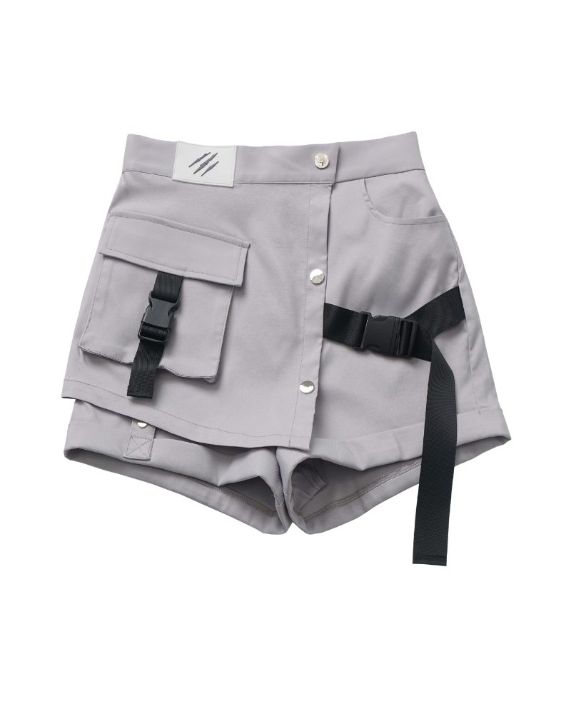 Sirius Future Warrior Cargo Skirt Jacket Shorts Set (Sold Separately)