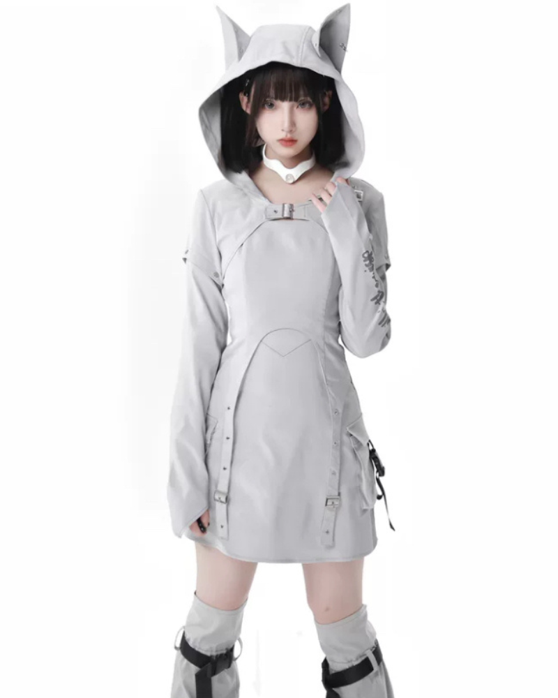 Sirius Future Warrior Cargo Skirt Jacket Shorts Set (Sold Separately)