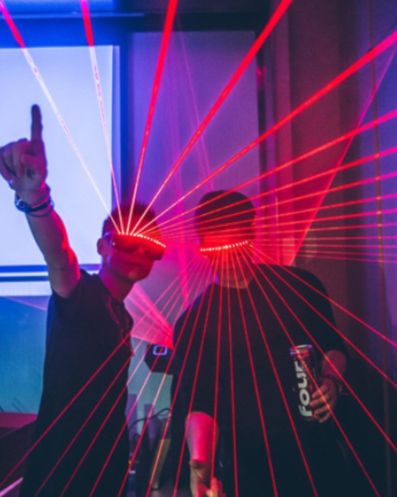 DJ Performance LED Rave Laser Glasses