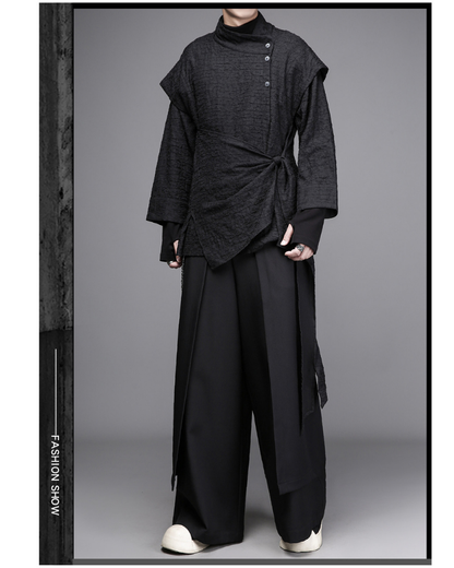 Dark Yamamoto Asymmetrical Robe Shirt