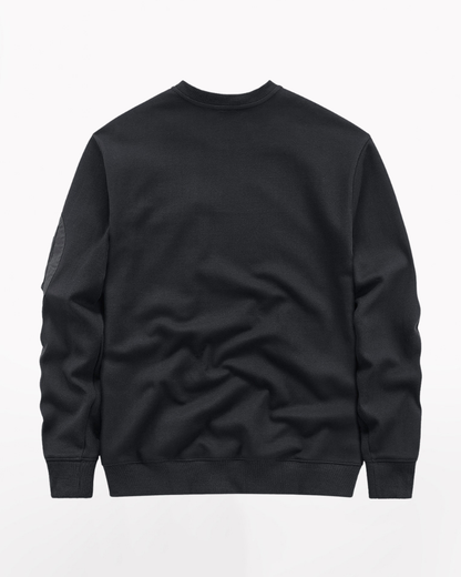 Dark-style Functional Crew Neck Long-sleeved Sweatshirt
