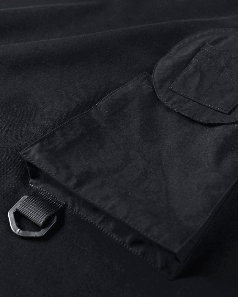 Dark-style Functional Crew Neck Long-sleeved Sweatshirt