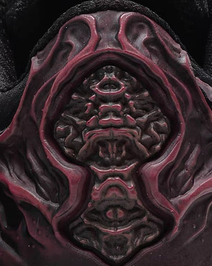 Techwear Armor-Textured Low-Top Sneakers