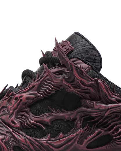 Techwear Armor-Textured Low-Top Sneakers