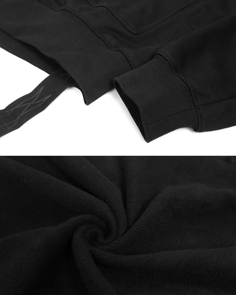 Opium Style Y2K Cut-Out Eye Full Zip Up Hoodie