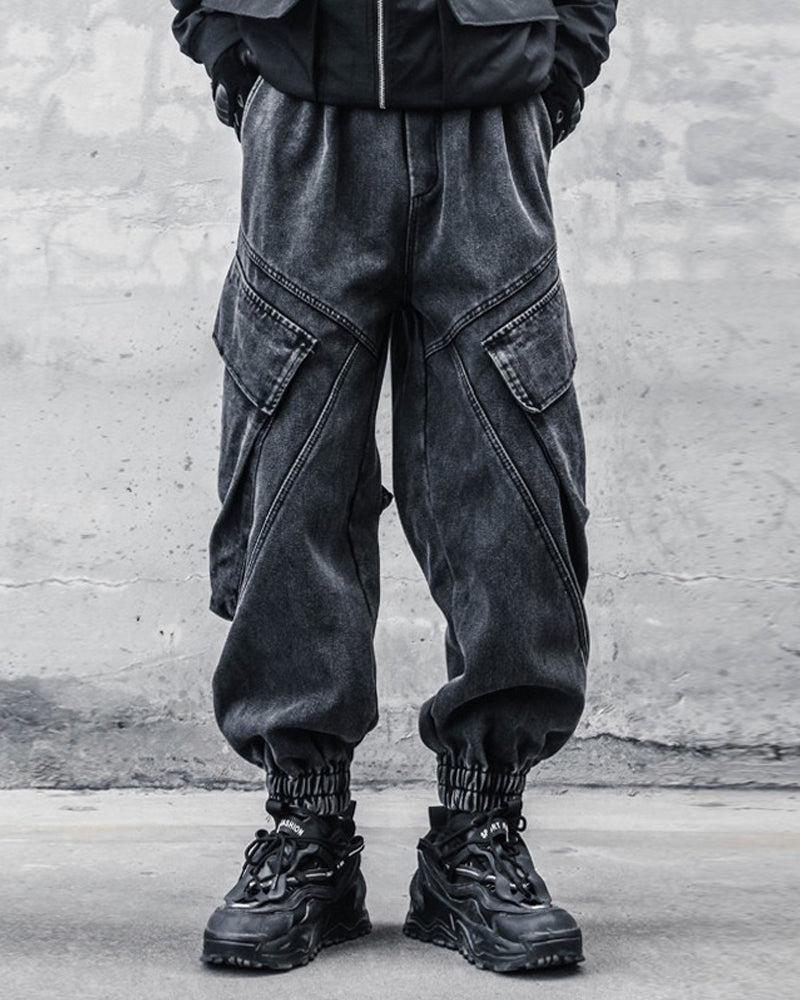 Streetwear Loose Black Denim Y2K Jeans