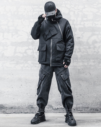 Streetwear Loose Black Denim Y2K Jeans