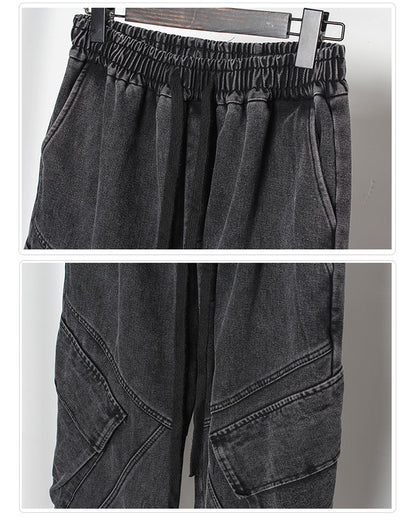 Streetwear Loose Black Denim Y2K Jeans