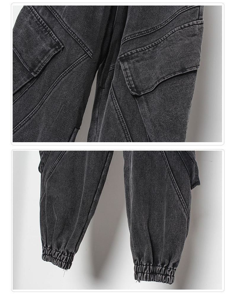 Streetwear Loose Black Denim Y2K Jeans