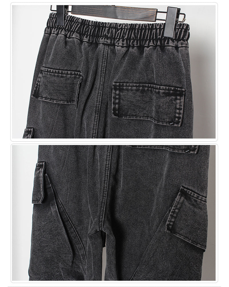 Streetwear Loose Black Denim Y2K Jeans