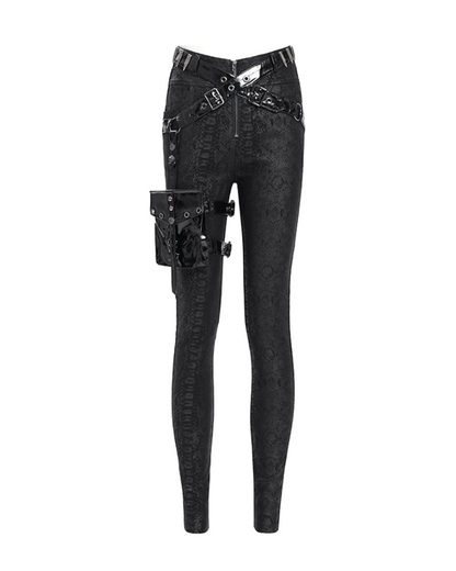 Darkwear Detachable Leg Bags Women Punk Pants