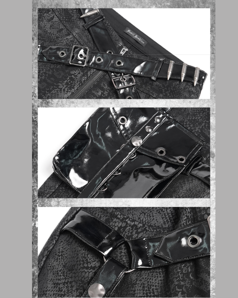 Darkwear Detachable Leg Bags Women Punk Pants