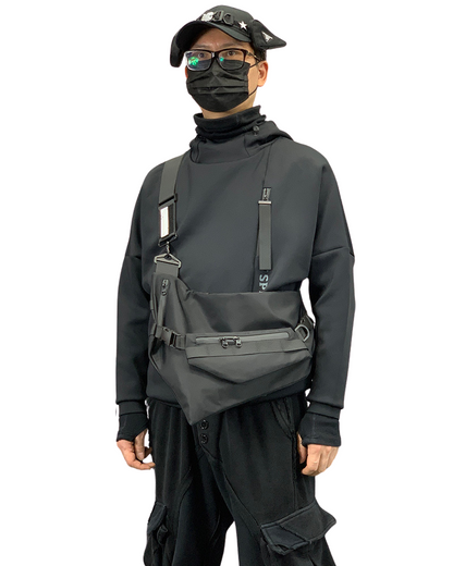 chest bag，chest pack，black chest bag，tactical chest bag，cross chest bag，men chest bag，men&